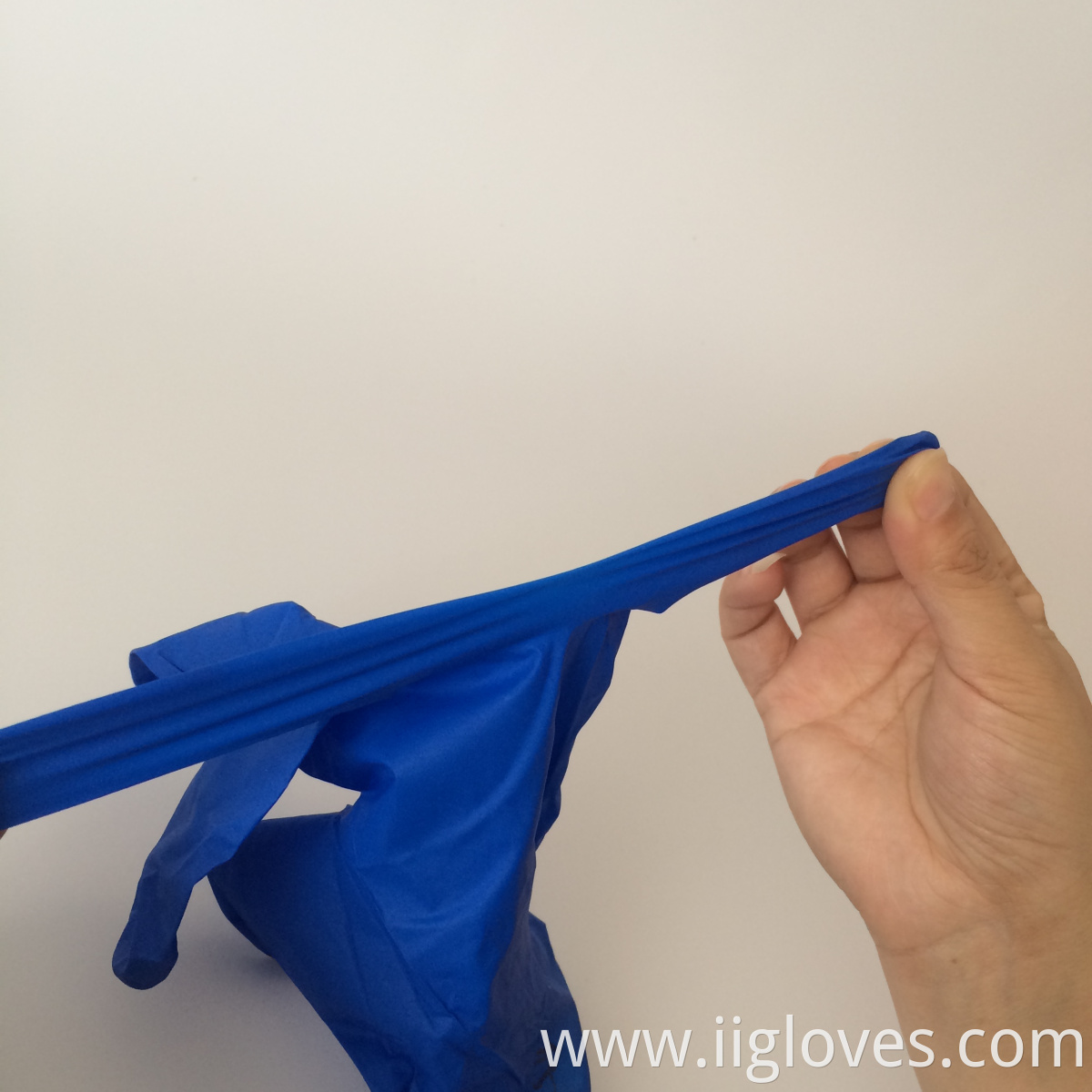 Disposable safety blue pvc nitrile blend examination working powder free guantes palma de nitrilo box gloves